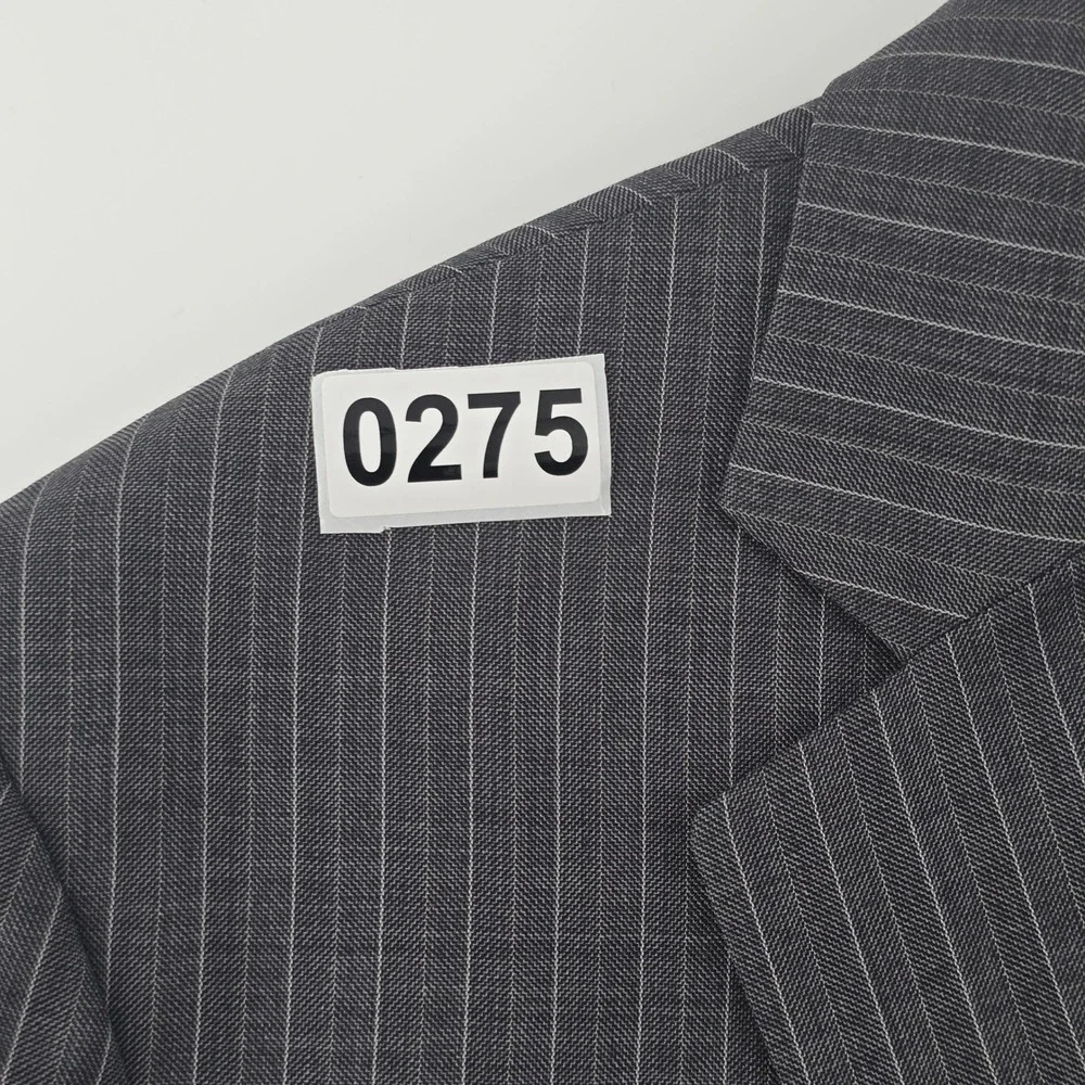 Brooks Brothers Blazer Mens 42R Grey Pinstripe 1818 Fitzgerald Sport Coat